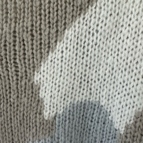 Wooden Ships Women’s Colorblock Sweater in Blue, White, and Grey Camo s/m - Picture 7 of 7